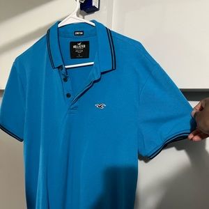 Blue Hollister polo shirt